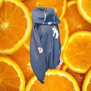 Stitches New York Yankees Hoodie XXL Navy Blue Thermal Sherpa Lined Full Zip MLB